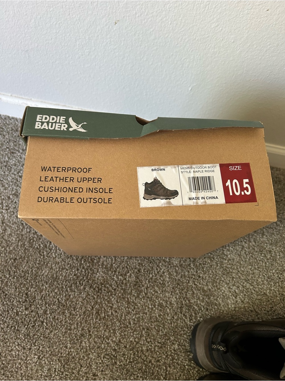Men's Brown Waterproof Boots - Picture 6 of 6